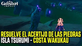 Resuelve el acertijo de las piedras ｜ Octava del maushiro ｜ Inazuma ｜ Genshin Impact [upl. by Ylrebmek332]