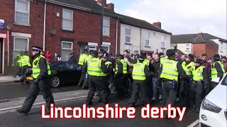 Lincolnshire derby Lincoln City  Grimsby Town [upl. by Werna330]