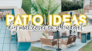 DIY Patio Makeover on a Budget 2021 [upl. by Strawn]