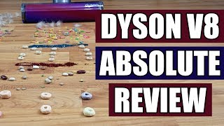 Dyson v8 Absolute Cordless Vacuum Review  TESTED [upl. by Enneibaf]