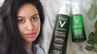 Quick amp Simple AntiAcne Routine with Vichy Normaderm Phytosolution [upl. by Lekkim]