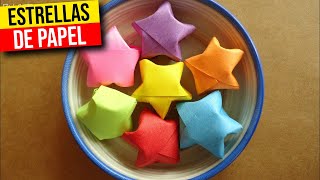 🌟 COMO hacer ESTRELLITAS DE PAPEL🌟HaunterMake [upl. by Caryl]