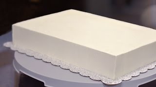 How to Frost a Half Sheet Cake [upl. by Ramsden878]