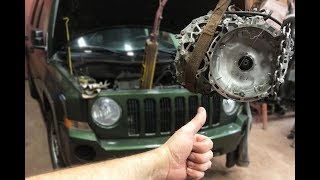 Transmission Removal 2009 Jeep Patriot CVT Automatic JF011e PT1 [upl. by Adnahs]