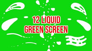 Top 12  Green Screen Liquid Shape  by Green Pedia [upl. by Jordans]