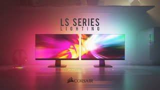 CORSAIR iCUE LS100 Smart Lighting Strips  Surround Yourself with A Symphony of Color [upl. by Enorel306]