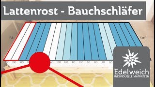 Lattenrost einstellen für Bauchschläfer [upl. by Ynnahc]