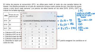 Ejemplo de cálculo del IPC y la inflación  Khan Academy en Español [upl. by Yartnoed]