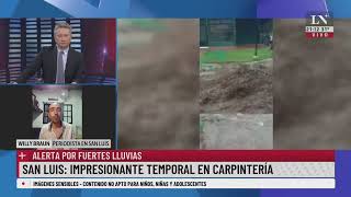 San Luis impresionante temporal en Carpintería [upl. by Auhs]