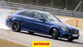 2019 MercedesAMG C63 S driven  503bhp 40litre V8 on track  Autocar [upl. by Faro171]