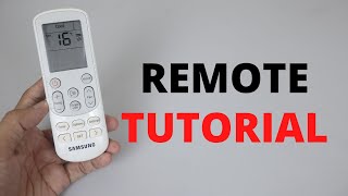 Samsung Air Conditioner Remote Tutorials  How to Use and Functions [upl. by Einobe]