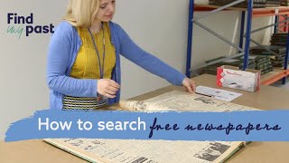 How To Explore Free Newspapers  Findmypast [upl. by Pelson]