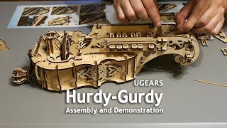 UGears HurdyGurdy  Assembly and Demonstration [upl. by Aruasi]