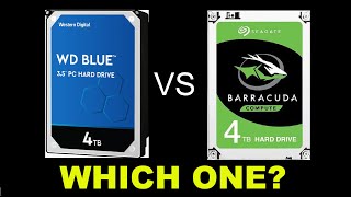 Seagate BarraCuda 4TB vs Western Digital Blue 4TB  Spec and Performance Comparison [upl. by Ollehto]