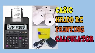 CASIO HR 100RC CALCULATOR [upl. by Camala187]