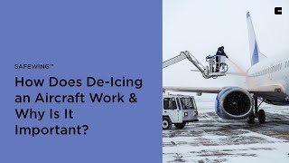 How Does DeIcing an Aircraft Work amp Why Is It Important  Safewing™ [upl. by Krell]