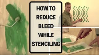 How To Reduce Bleed While Stenciling [upl. by Lali]