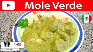 MOLE VERDE  Vicky Receta Facil [upl. by Carlotta]