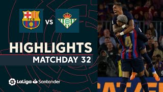 Resumen de FC Barcelona vs Real Betis 40 [upl. by Farrow]