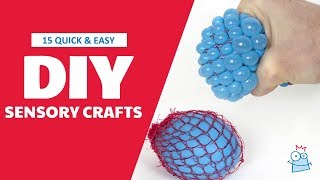 15 Quick amp Easy Sensory Crafts For Kids [upl. by Nimad]