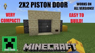 Minecraft 2x2 Piston Door Super Easy [upl. by Alvord]