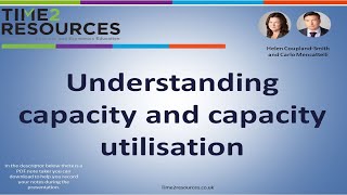 Understanding capacity and capacity utilisation [upl. by Esdras712]