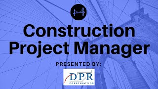 Construction Project Manager [upl. by Aicyla]