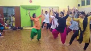 Bhangra on Dhol by Megha Kalia NYC Bhangra Bengaluru [upl. by Armallas]