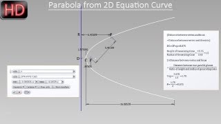 Parabola from 2D Equation Curve Video Tutorial Autodesk Inventor [upl. by Gnous]