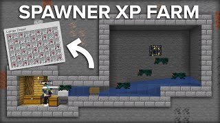 Minecraft Cave Spider Spawner XP Farm  Super Easy Design [upl. by Durrett]