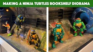 Making an awesome DIY Ninja Turtles Bookshelf Diorama [upl. by Seibold461]