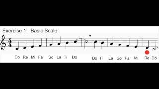 Vocal Exercise 1 Basic Solfege Scale [upl. by Severson]