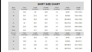 How To Use A Size Chart When Ordering Shirts Online [upl. by Ime944]