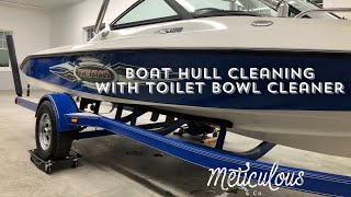 Hull Cleaning With LYSOL TOILET BOWL CLEANER [upl. by Otokam674]