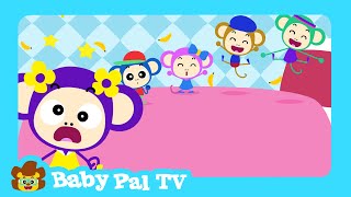 Five Little Monkeys Jumping On The Bed  English Songs for Babies and Kids  Baby Pal TV [upl. by Teplica453]