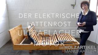 Elektrischer Lattenrost mit ultraflachem Motor [upl. by Nnaaras226]