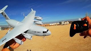 C17 Gyro Stabilized RC Airplane Flight Test Review [upl. by Tdnaltroc]