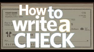 How to Write a Check [upl. by Ardle]