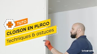 Comment monter une cloison en plaque de plâtre  Bricorama [upl. by Lari]