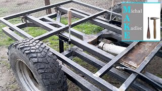 Hydraulic dump TRAILER build  part 12 [upl. by Atikan]