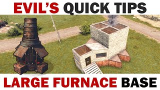 Simple Large Furnace Base  Evils Quick Tips 04 [upl. by Joletta]