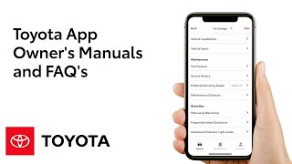 Toyota App  Owners Manuals and FAQs  Toyota [upl. by Cynth]