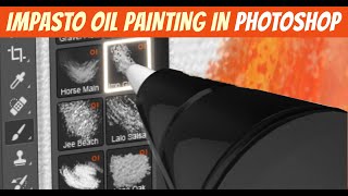 Impasto Oil Painting in Photoshop  Quick Tips 01 [upl. by Llehsal]