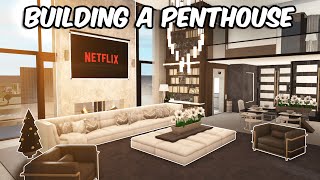 BUILDING A PENTHOUSE IN BLOXBURG [upl. by Halyk]