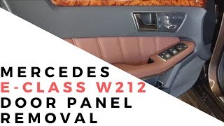 W212 ECLASS FRONT DOOR PANEL REMOVAL  DIY  SO EASY [upl. by Leinahtan]