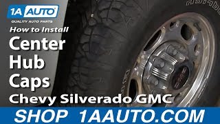 How To Install Center Hub Caps GMC Sierra 2500 HD [upl. by Oniger]