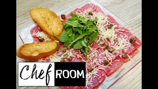 Carpaccio de Res  Beef Carpaccio [upl. by Aneerahs]