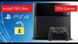 how to Install Game on Ps4 from USB  Install PKG files  Jailbreak PS4 [upl. by Eissirc374]