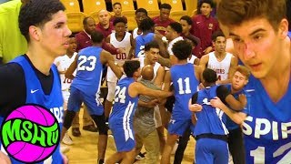 LaMelo Ball Spire Fight Breaks Out after CRAZY DUNKS in Baltimore [upl. by Rezzani]