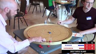 2023 Turtle Island Crokinole  Reinman v Hutchinson  Semifinal [upl. by Iglesias]